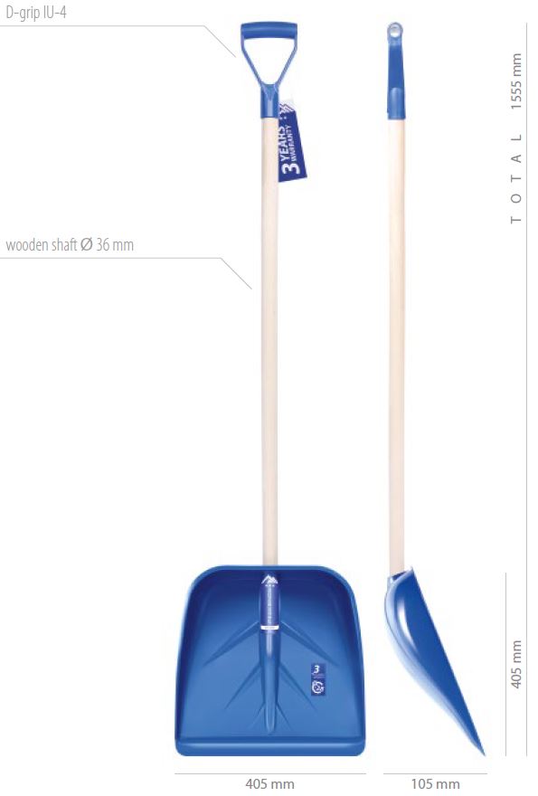 51.2001.4040_ Schneeschaufel Smarty blau B405xT105xH405mm incl. Stiel_ 5905197141725_ STANDARD 1