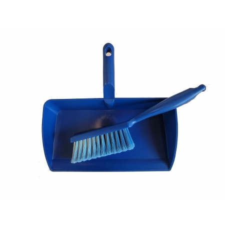 30.7075.7674 Kehrgarnitur 2tlg. Hygiene Schaufel+Handfeger blau Borste blau