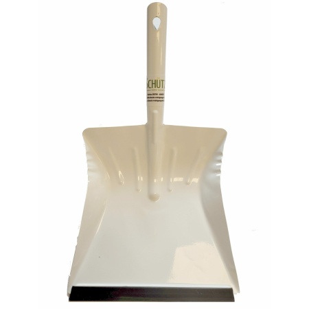 38.7700.0051 Kehrschaufel Blech weiß mit Lippe