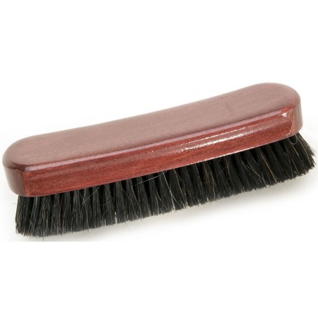 Kleider- Schuhbürste Holz lasiert rotbraun weiche Mischborste schwarz 0599
